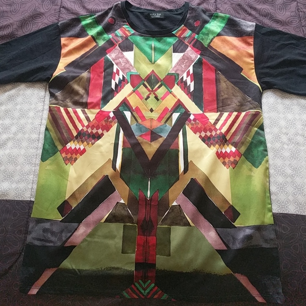 Zara Geometric T-Shirt